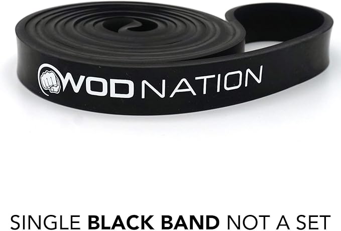WOD Nation Pull Up Assistance Bands (10-175lbs Band) - Best for Pullup Assist, Chin Ups, Resistance Bands Exercise, Stretch, Mobility Work & Serious Fitness - 41 inch Straps-FlexoryFit