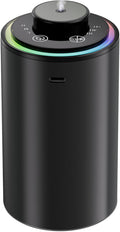 Waterless Essential Oil Diffuser, Diffuser,Portable Aromatherapy Diffuser,Light Show,3 Countdown Timers & 3 Mist Levels for Home, Room, Car, Office (Black)
