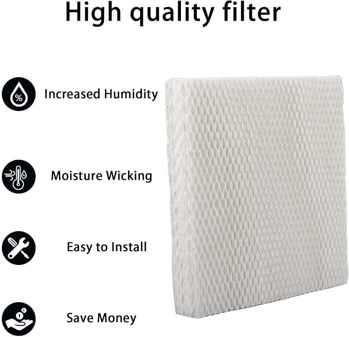 HIFROM 2Pack Replacement Humidifier Wick Filters Water Panel Filter Compatible with Carrier HUMCCSBP2212 HUMCCSBP2312 HUMCASBP2312 HUMCCSBP2412 Humidifier P110-1045