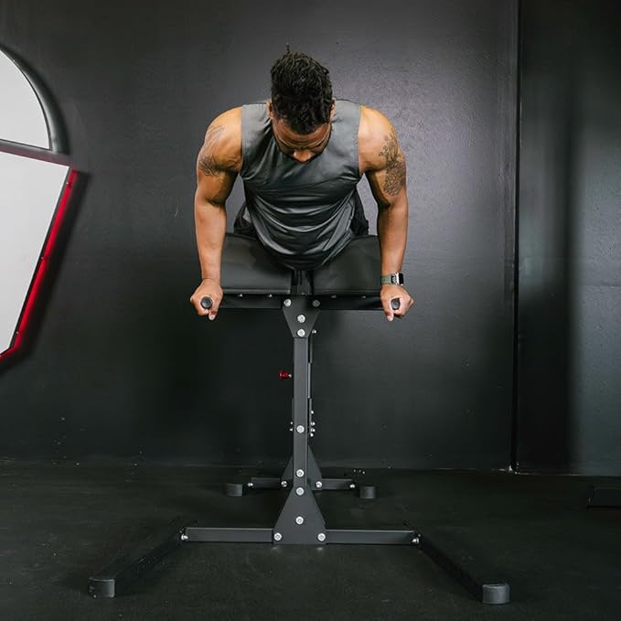 Titan Fitness Glute and Ham Developer, Adjustable GHD Machine, Comfortable Padding, Durable Steel Build, Workout Equipment for Commercial and Home Gym
