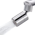Hibbent NSF/ANSI/CAN 61 Certified Dual-function Faucet Aerator, CUPC Certification Big Angle Rotate Kitchen Sink Aerator 360 Degree Swivel Sink Sprayer Attachment-55/64 Inch Female Thread-Chrome