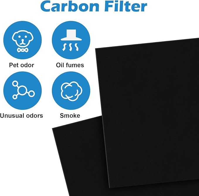 HEPA Replacement Filter Kit - 1 HEPA Filters & 2 Carbon Filters Compatible with Oreck WK01234QPC, Oreck Air 94 filter Fits Airvantage WK10002QPC, WK10052QPC Air Purifier Filter