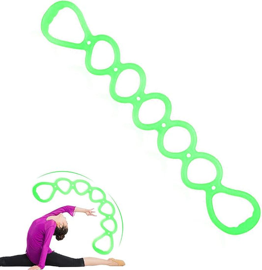 7 Ring Stretch Resistance Exercise Band, BetterJonny Workout Bands Yoga Stretching，Foot, Leg and Arm Exerciser for Home or Fitness Center Workout Walking Exercise-FlexoryFit