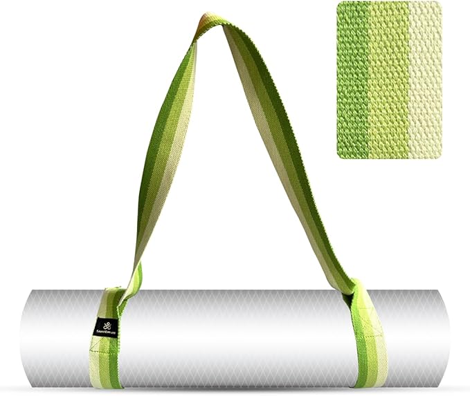 Yoga Mat Carrier Strap | Adjustable Mat Holder Sling for Carrying Mats | Thick & Comfy Texture | Yoga Mat Strap-FlexoryFit