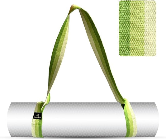 Yoga Mat Carrier Strap | Adjustable Mat Holder Sling for Carrying Mats | Thick & Comfy Texture | Yoga Mat Strap-FlexoryFit