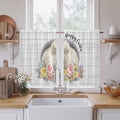 Easter Bunny Kitchen Curtains 45 Inch Long 2 Panel Set, Rod Pocket Window by Unknown