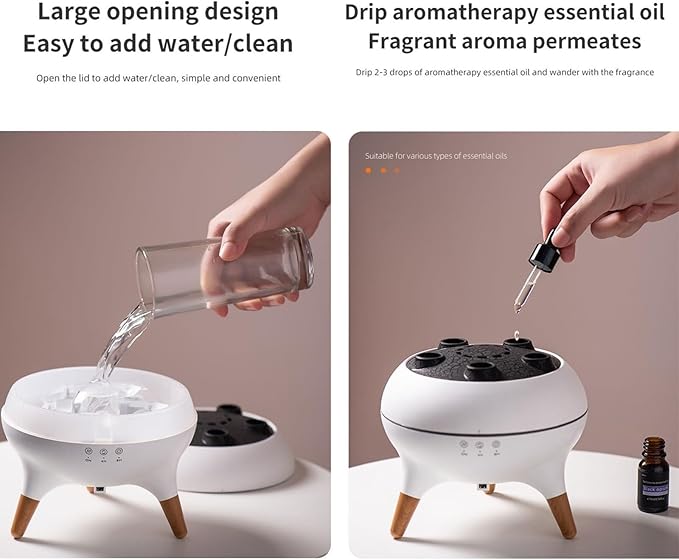 Jellyfish Diffuser with Remote, Smart LED Jelly Fish Humidifier with Music Rhythm Mist, Color-Changing Lights, 250ml Aroma Diffuser, Auto Shut-Off & Timer, for Bedroom, Office, Gifts