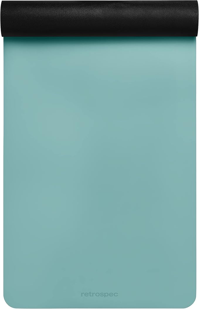 Retrospec Laguna 5mm Yoga Mat - Fitness Mat for Women, Men & Children, Slip-Resistant and Moisture Absorbing Exercise Mat for Home, Pilates, Yoga and Floor Workouts-FlexoryFit