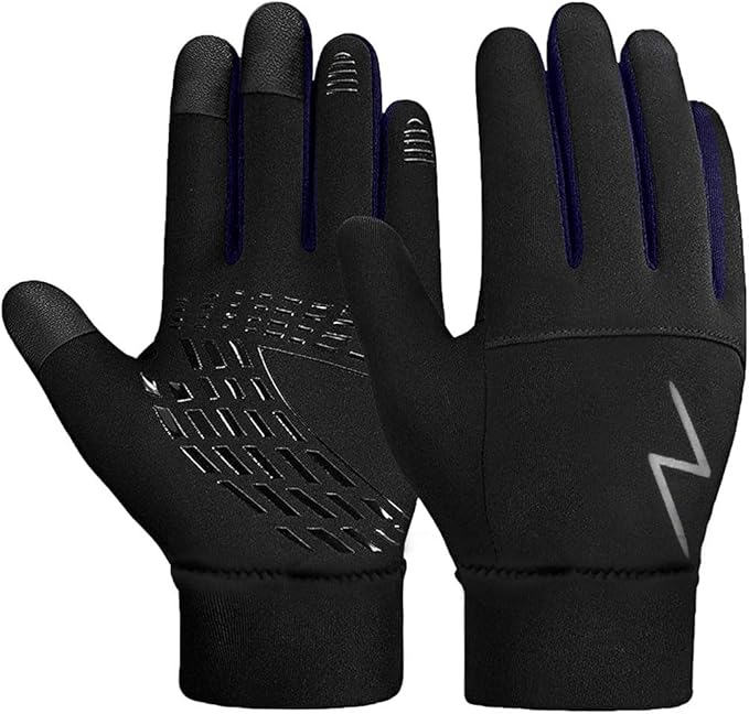 Kids Winter Gloves Back Water Repellent Touchscreen Warm Fleece Anti-slip for Boys Girls Teen 3-15 Years-FlexoryFit