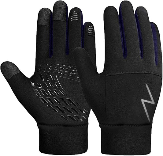 Kids Winter Gloves Back Water Repellent Touchscreen Warm Fleece Anti-slip for Boys Girls Teen 3-15 Years-FlexoryFit