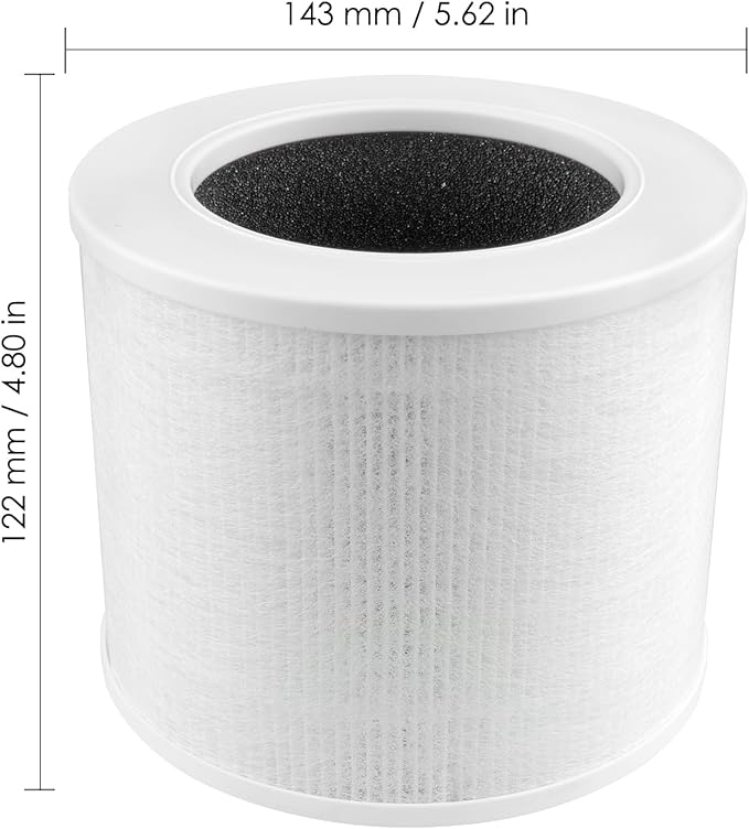2 Pack Core Mini Replacement Filter Compatible with LEVOIT Core Mini Air Purifier, CoreMini H13 True Hepa Filter, 3-in-1 HEPA Filter, Activated Carbon Filters, Compared to Part # Core Mini-RF