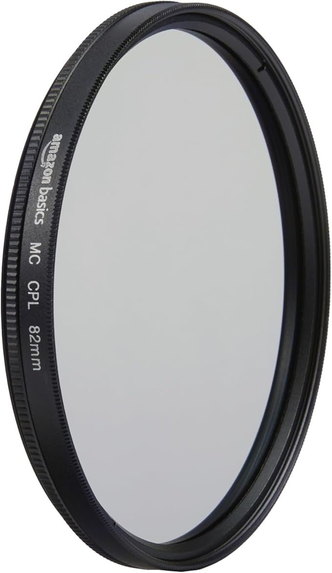 Amazon Basics Circular Polarizer Camera Lens Filter - 82 mm