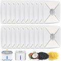 20 Pcs Cat Water Fountain Filters - Pet Water Fountain Filters 3 Triple Filters Replacement with Lonic Resin and Activated Carbon for Square 84oz/2.5L Automatic Pet Fountain Cat Water Fountain