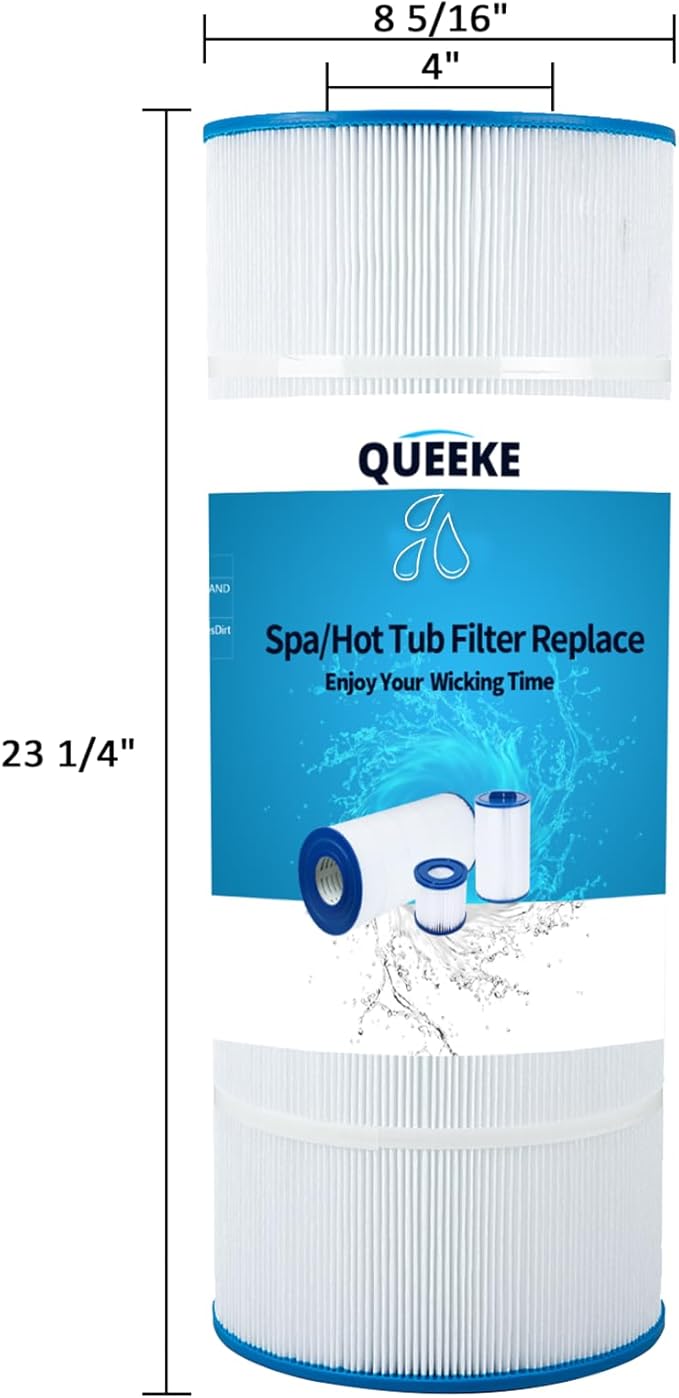 Pool Filter Replacement Compatible with PA120, Hayward C1200,CX1200RE, Filbur FC-1293, Ultra-B2, Waterway Clearwater II, Pro Clean 125, 817-0125N, C-8412, L x OD:23 1/4" x 8 15/16 (1 Pack)