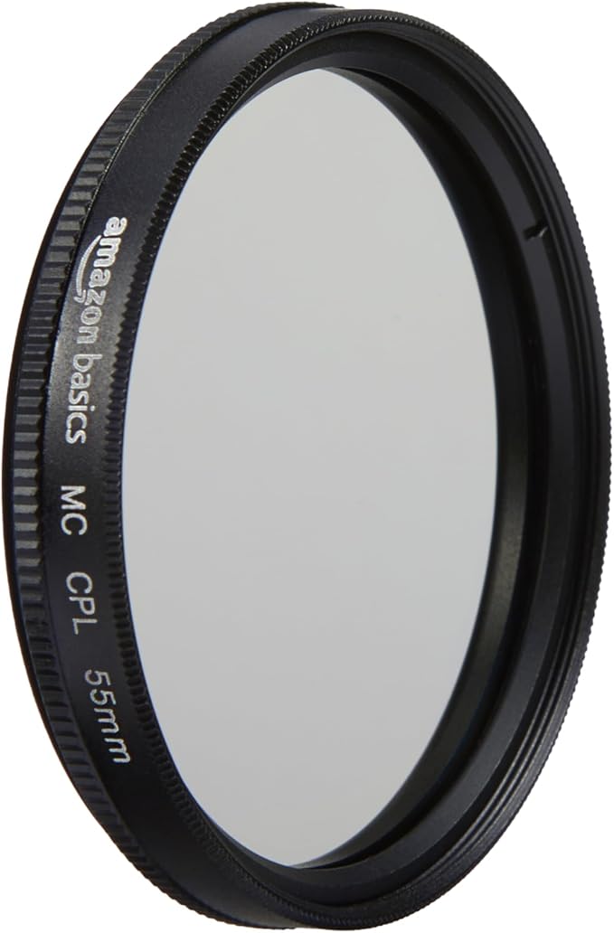 Amazon Basics Circular Polarizer Camera Lens Filter - 55 mm