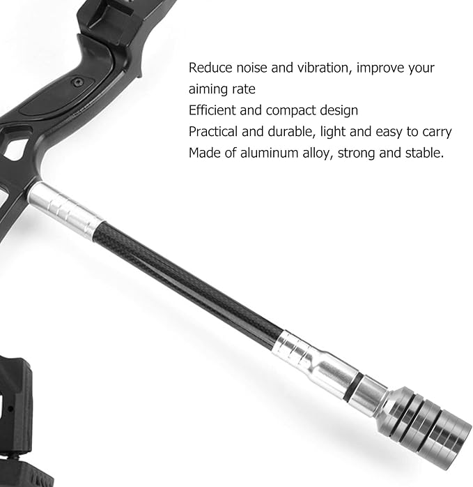 VBESTLIFE Archery Bow Stabilizer Weight Kit, Detachable Aluminum Alloy Counterweight Kit for Recurve Bow and Compound Bow