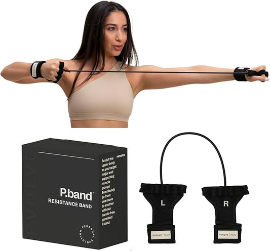 Pvolve P.Band Exercise Resistance Band - Home Workout Equipment to Strengthen Arms, Back and Shoulders, Light Weight Comfortable Glove Design to Improve Mobility, Stability and Posture-FlexoryFit