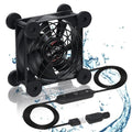 Quiet 80mm Fan with 10 Speed USB 5V DC 12V IPX5 Waterproof Cooling Fan by xiaoqijia
