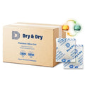 Dry & Dry 50 Gram [400 Packs] Orange Indicating(Orange to Dark Green) Mixed Silica Gel Packets - Food Safe Rechargeable Silica Packets Desiccants Silica Gel Packs Silica Gel Packets