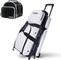 4 Ball Bowling Bags with Wheels,3 Ball Bowling Bag + 1 Ball Tote,Separate Shoe Compartment for Shoes (Up To US Men Size 16)