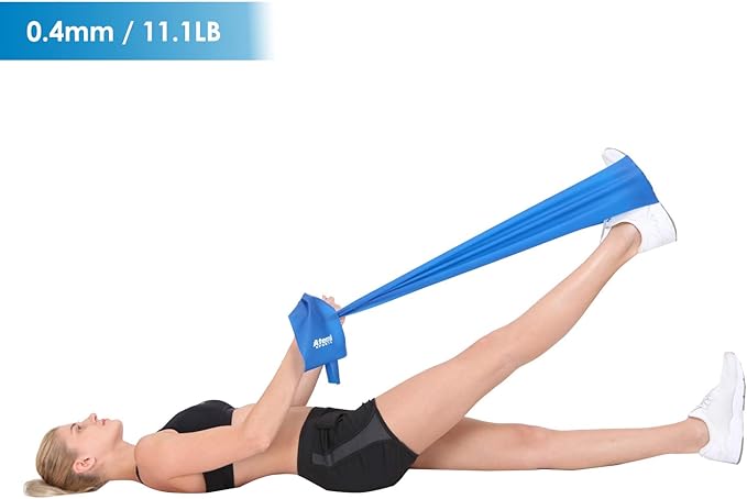 Exercise Bands for Physical Therapy | Resistance Band for Fitness, Yoga, Pilates | Long Resistance Bands for Working Out | Elastic Band for Exercise | Stretch Band-FlexoryFit