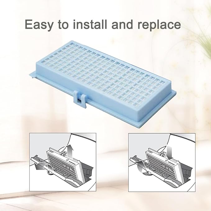 EZ SPARES 2Pcs Replacement for Miele Sf-ah30 S7000 Hepa Replacement Filter for Miele S624 S658 Canister, S7210 S7260 S7280 S7580 S768 Upright Vac Vacuum Cleaner