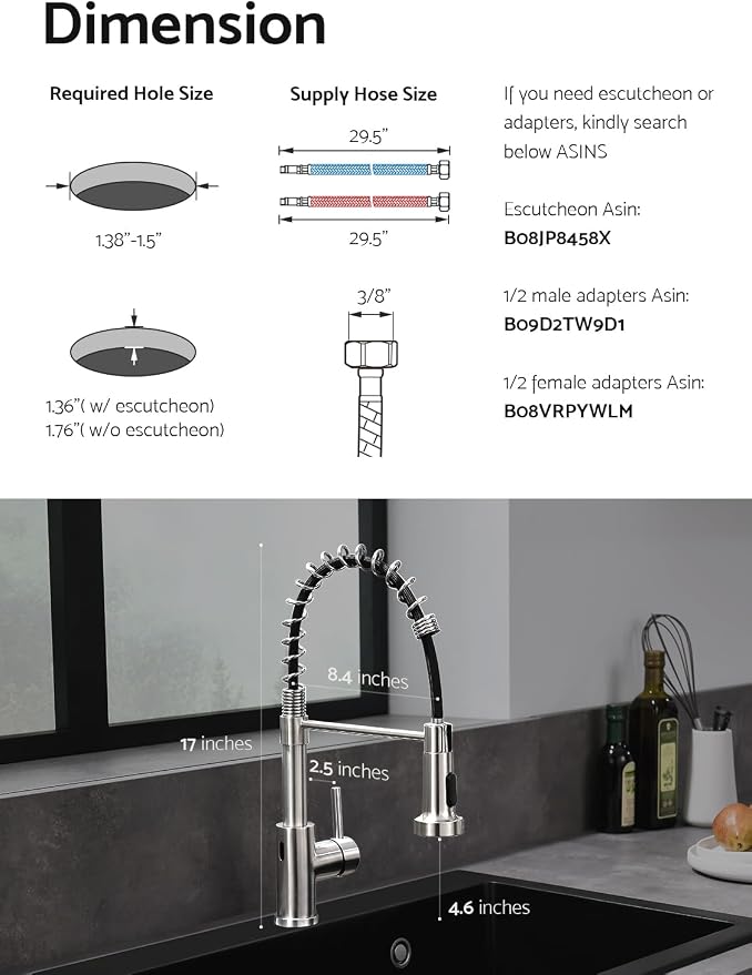 WEWE Touchless Kitchen Faucet - Image 6