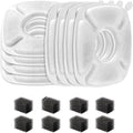 4inch Cats Fountain Replacement Filters with Pre-Filter Sponges for 67oz, 95oz and 135oz Pet/Cat Automatic Water Fountain Dog Water Dispenser (8 Pack)