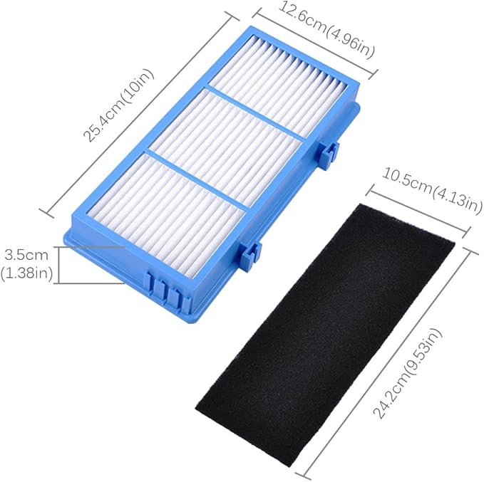 KEEPOW 2 HEPA Filter Replacement + 4 Charcoal Booster Pre Filter for Holmes AER1 Series HAPF30AT Air Purifier Filters HAP242-NUC