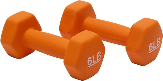 Amazon Basics Neoprene Dumbbell Hand Weights for Exercise and Muscle Toning-FlexoryFit
