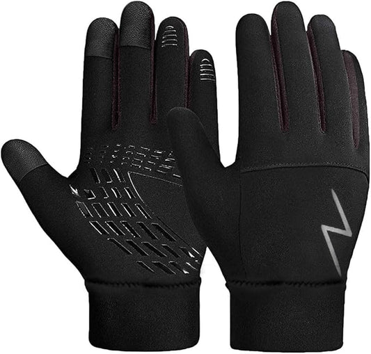 Kids Winter Gloves Back Water Repellent Touchscreen Warm Fleece Anti-slip for Boys Girls Teen 3-15 Years-FlexoryFit
