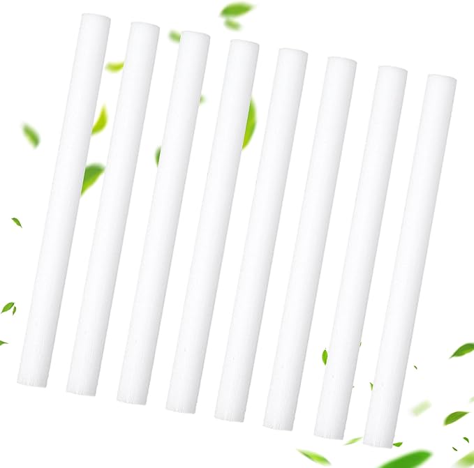 Cotton Stick Refills Cotton Tube Airfreshener Wick 60PCS Humidifier Filter Refill Sticks for Mini Portable USB Car Humidifier Diffuser Sponges Replacement 0.3 × 3.9 Inch Home Office Bedroom Use