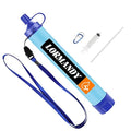 Personal Water Filter, Straw Water Purifier System, Outdoor Portable Water Filter Straw, Emergency Survival Gear for Hiking Camping Accessories Travel Fishing Emergency Preparedness