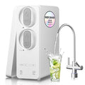 Ecoviva 600GPD Reverse Osmosis Water Filter, 8 Stage Under Sink RO Water Filtration System, Meets NSF/ANSI 58, Fast Flow, 2.5:1 Pure to Drain, Reduces PFAS, White