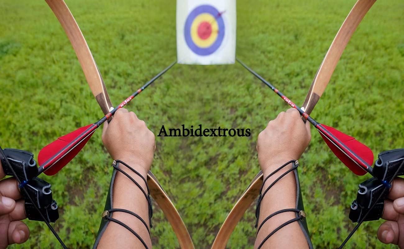 AF Archery Tatar Recurve Bow, 54" Traditional Laminated Horse Bow for Mounted Archery and Precision Shooting Longbow Left Right Hand