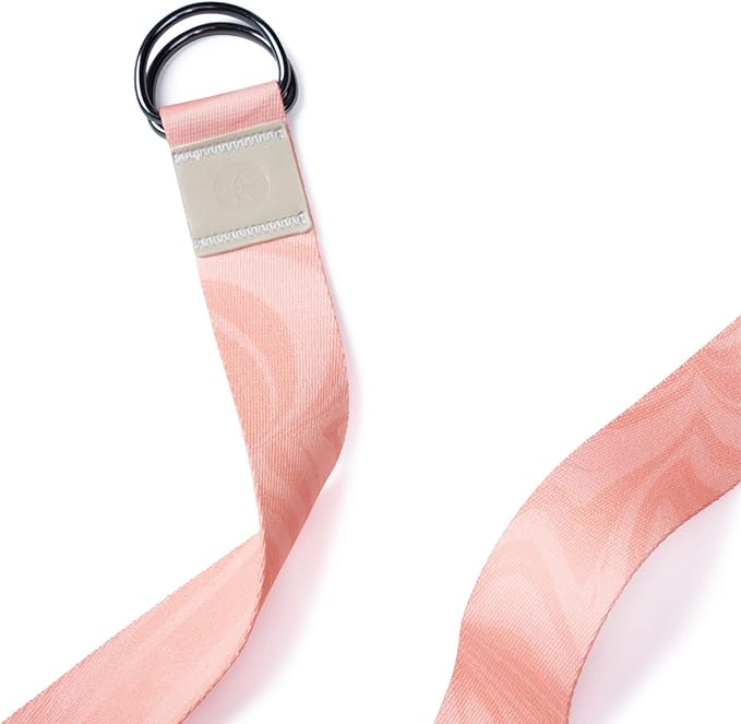 yogadesignlab YOGA DESIGN LAB | The Yoga Strap | Luxurious, Extra Long, Super Soft, Eco Printed | Studio Quality, Adjustable | Safely Stretch Further and Hold Longer | 8 ft Long-FlexoryFit