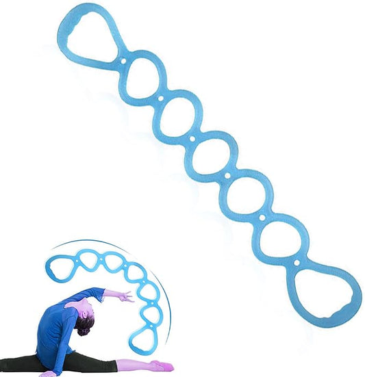 7 Ring Stretch Resistance Exercise Band, BetterJonny Workout Bands Yoga Stretching，Foot, Leg and Arm Exerciser for Home or Fitness Center Workout Walking Exercise-FlexoryFit