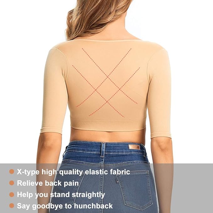JOYSHAPER Upper Arm Shapers for Women Compression Sleeves Shapewear Crop Top Slimming Arm Slimmer Vest-FlexoryFit