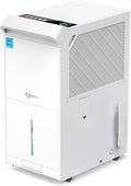 5,000 Sq.Ft Most Efficient Energy Star 2024 Dehumidifier,Vellgoo Max 150 Pint/D (Standard 80 Pint/D) Compressor Dehumidifier for Basement with Drain Hose, Smart Humidity Control for Home, Large Rooms