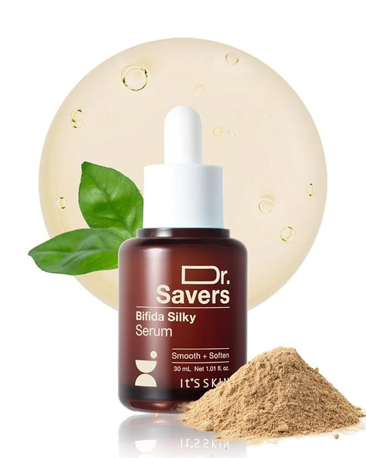 IT’S SKIN Dr.Savers Bifida Silky Serum 1.01 fl.oz, Skin Barrier Repair Serum, Bifida Complex, Multi Peptide Ampoule, Smooth Texture, Supple Moisturizer for Sensitive or Dry Skin, Korean Skincare-FlexoryFit