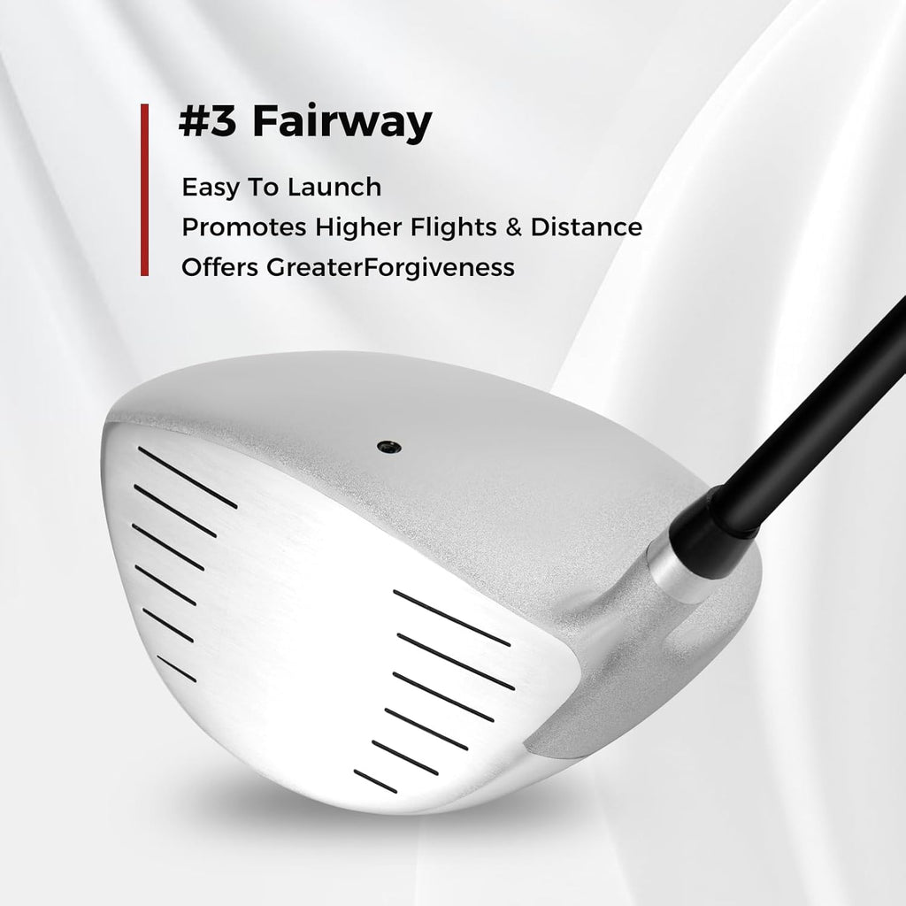 ULTIMATE Women's Complete Golf Club Set, 9/11pcs Right Handed Ladies Golf Clubs Set w/ 460cc Alloy Driver, #3 Fairway Wood, Hybrid, #6/#7/#8/#9/#P Irons & Putter