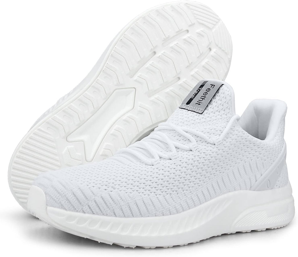 Feethit Mens Slip On Walking Shoes Blade Tennis Shoes Non Slip Running Shoes Lightweight Workout Shoes Breathable Mesh Fashion Sneakers