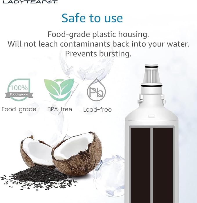 F-1000 Water Filter, Compatible With InSinkErator F-2000, F-1000, Water Filter Replacement (6 Pack)