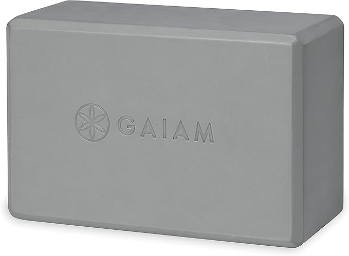 Gaiam Yoga Block - Supportive Latex-Free Eva Foam - Soft Non-Slip Surface with Beveled Edges for Yoga, Pilates, Meditation - Yoga Accessories for Stability, Balance, Deepen Stretches-FlexoryFit