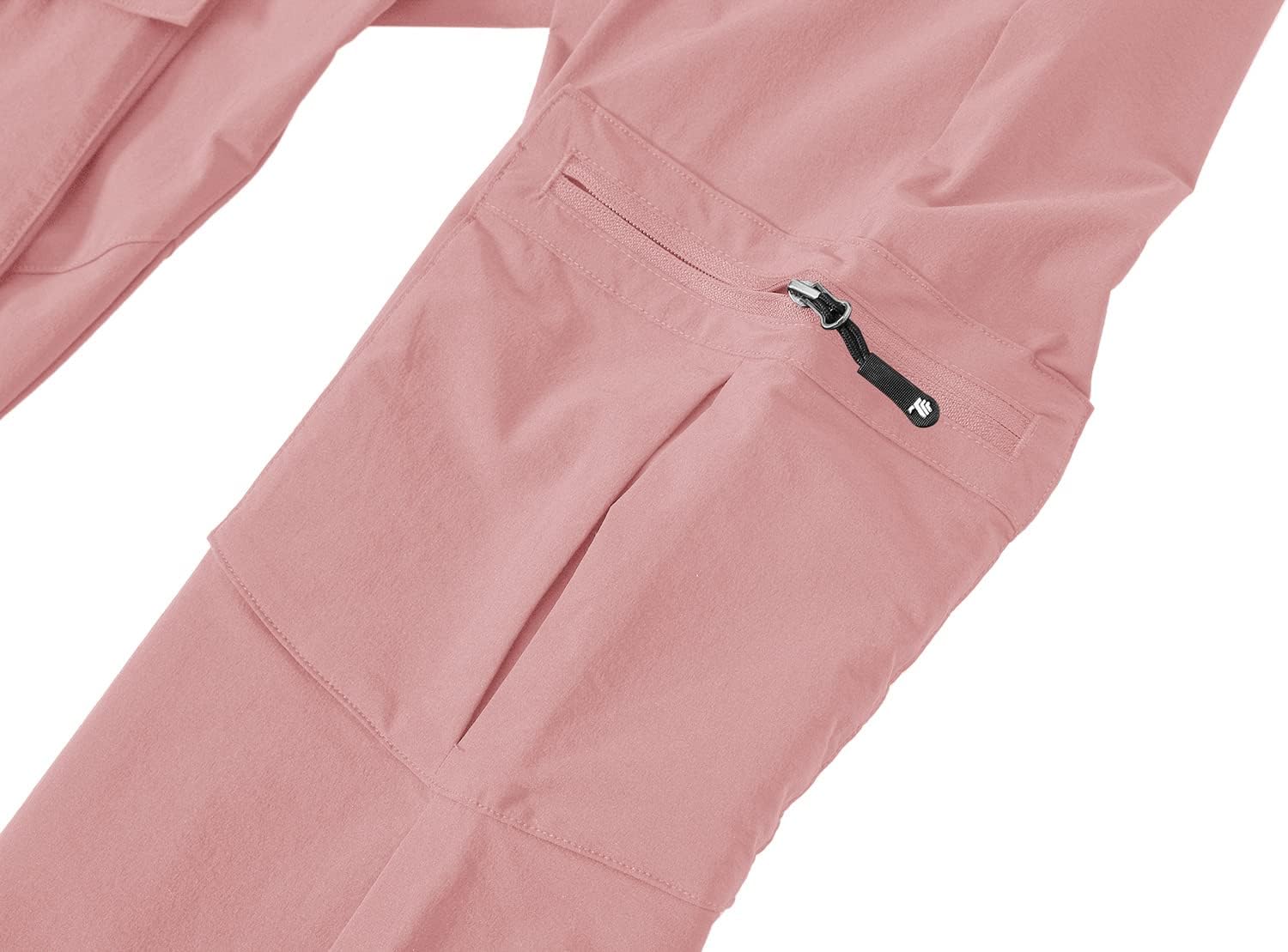YSENTO Women's Hiking Pants Lightweight Stretch Quick Drying UPF 50 Camping Travel Work Cargo Pants 6 Pockets