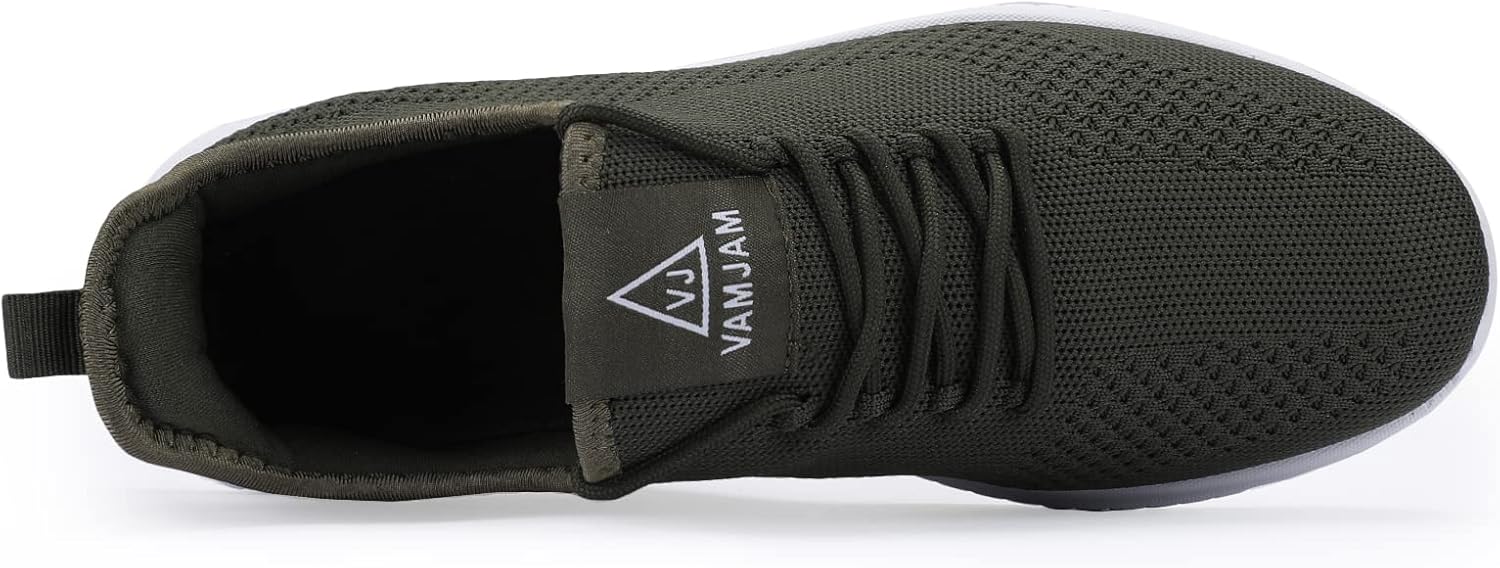 VAMJAM Men's Running Shoes Ultra Lightweight Breathable Walking Shoes Non Slip Athletic Fashion Sneakers Mesh Workout Casual Sports Shoes