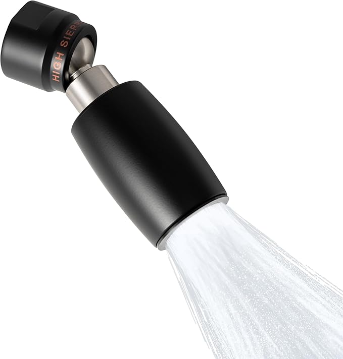 High Sierra Showerheads® - CLASSIC™ Solid Metal 1.25 GPM Award Winning, Ultra Low Flow Shower Head, Patented Nozzle Never Clogs - Matte Black Finish