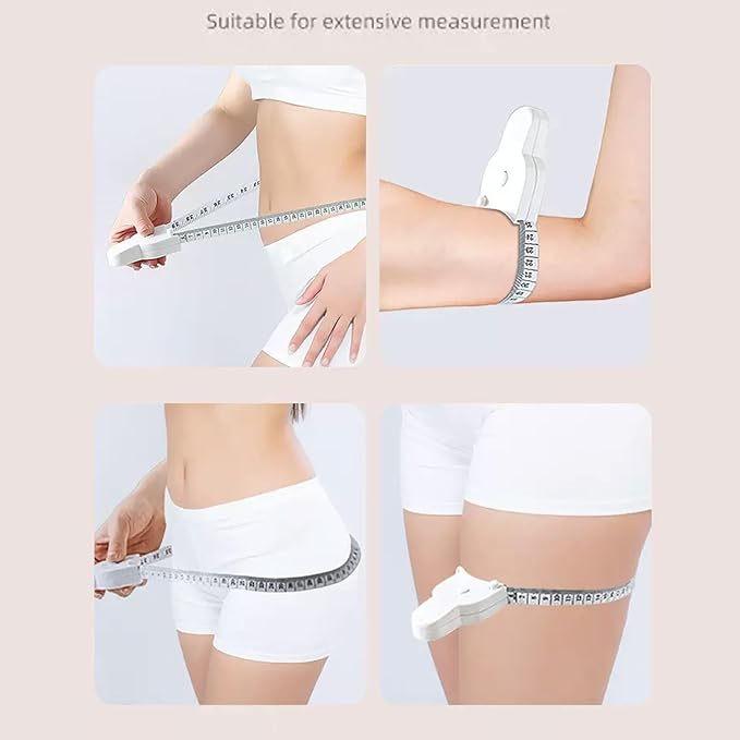 Elastic Fitness Pulling Rope Chest Expander Yoga Rubber Tension Band for Abdomen Arm Leg Stretching Fitness Training+Three Circumference Tape Measure Fitness Circumference Ruler Arm Leg Abdomen Ruler-FlexoryFit