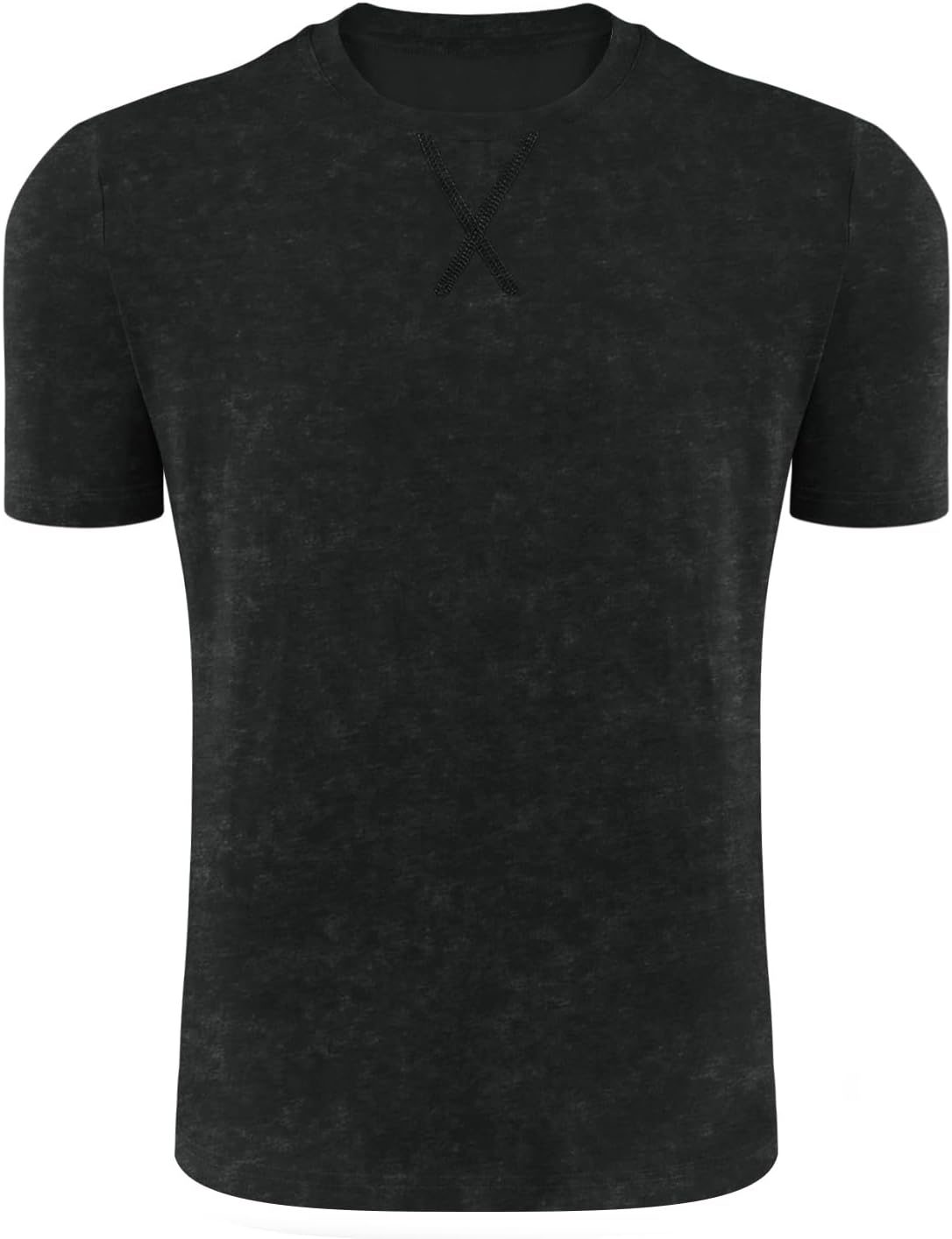 LOGEEYAR Men's Athletic Washed T-Shirts Basic Crew Neck Tees Tops Causal Distressed Cotton T Shirts for Men