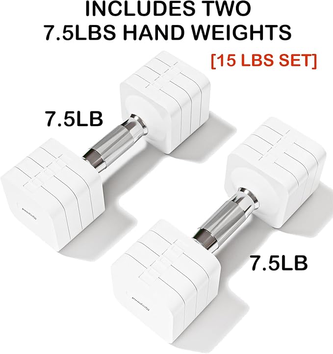 15LB 20LB 50LB Adjustable Dumbbell Set Free Weights Dumbbells Set for Women Men Hand Weights Sets Adjust Dumbbell Weight Sets for Home Gym Exercise Workout Strength Training Equipments-FlexoryFit